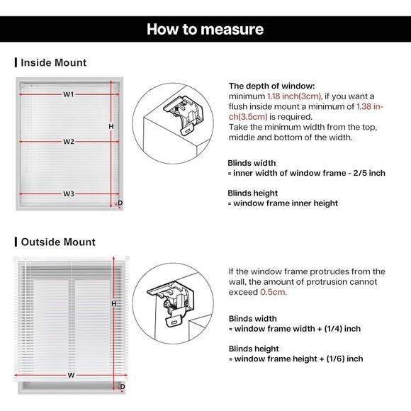 LazBlinds Cordless White 1" Room Darkening Vinyl Mini Blinds, 27" W x 64' H - Picture 5 of 6